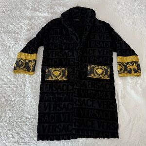 Versace Black and Gold Men's Coat